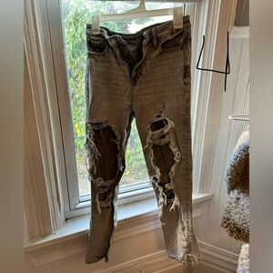 American Eagle Outfitters Light Gray Jeans